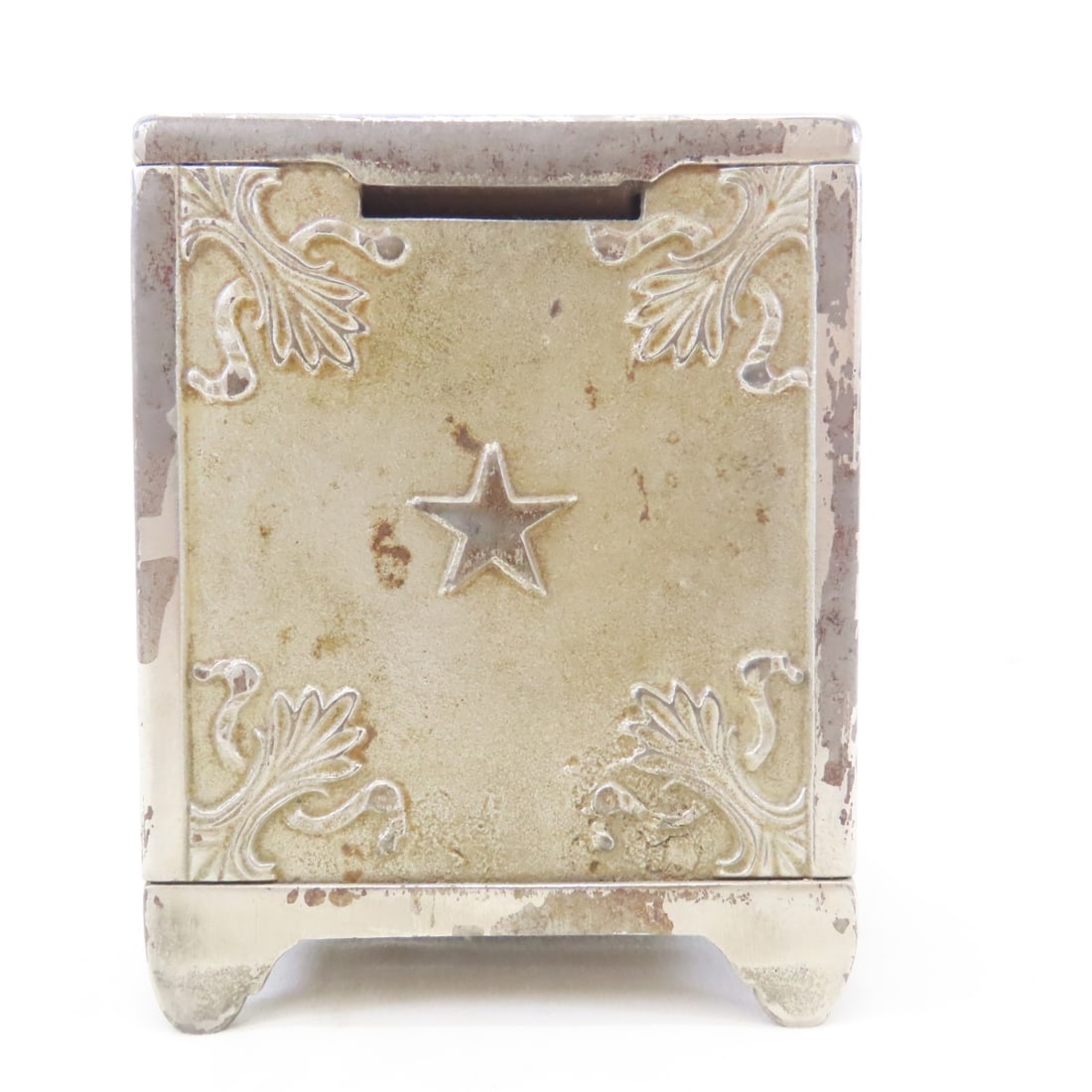 Vintage Metal Combination Safe Deposit Coin Bank - 3