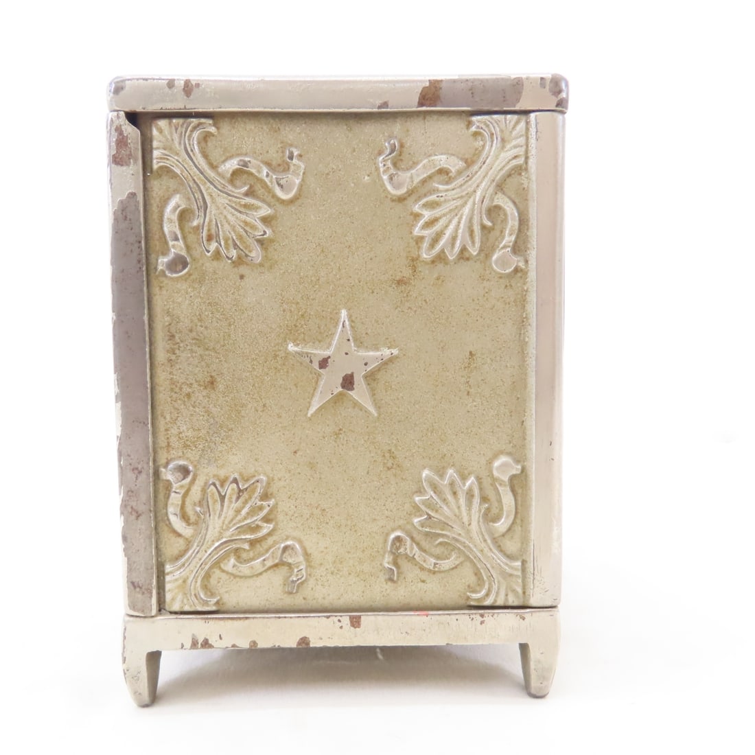 Vintage Metal Combination Safe Deposit Coin Bank - 4