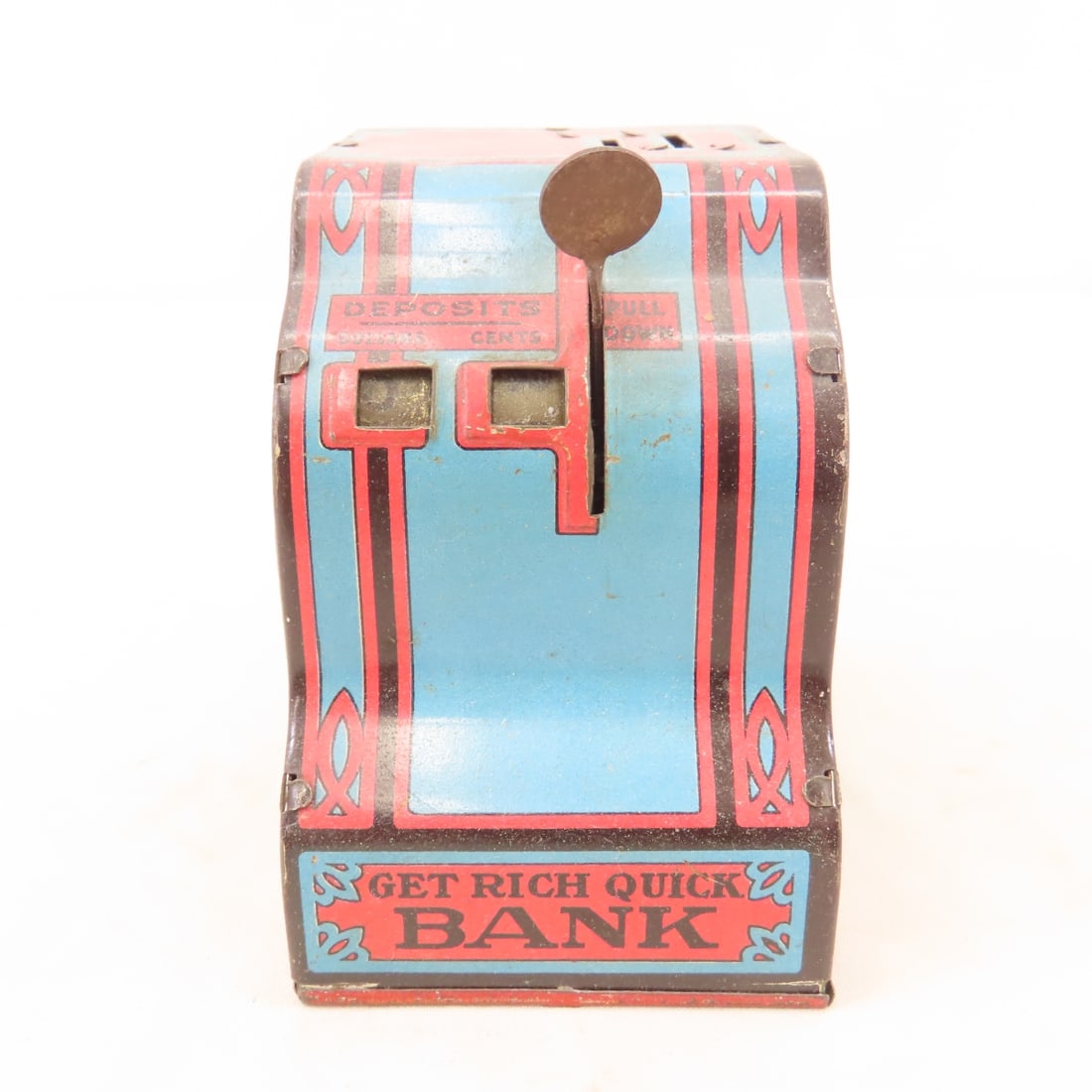 5 Vintage Metal Cash Register Coin Banks, MARX - 16