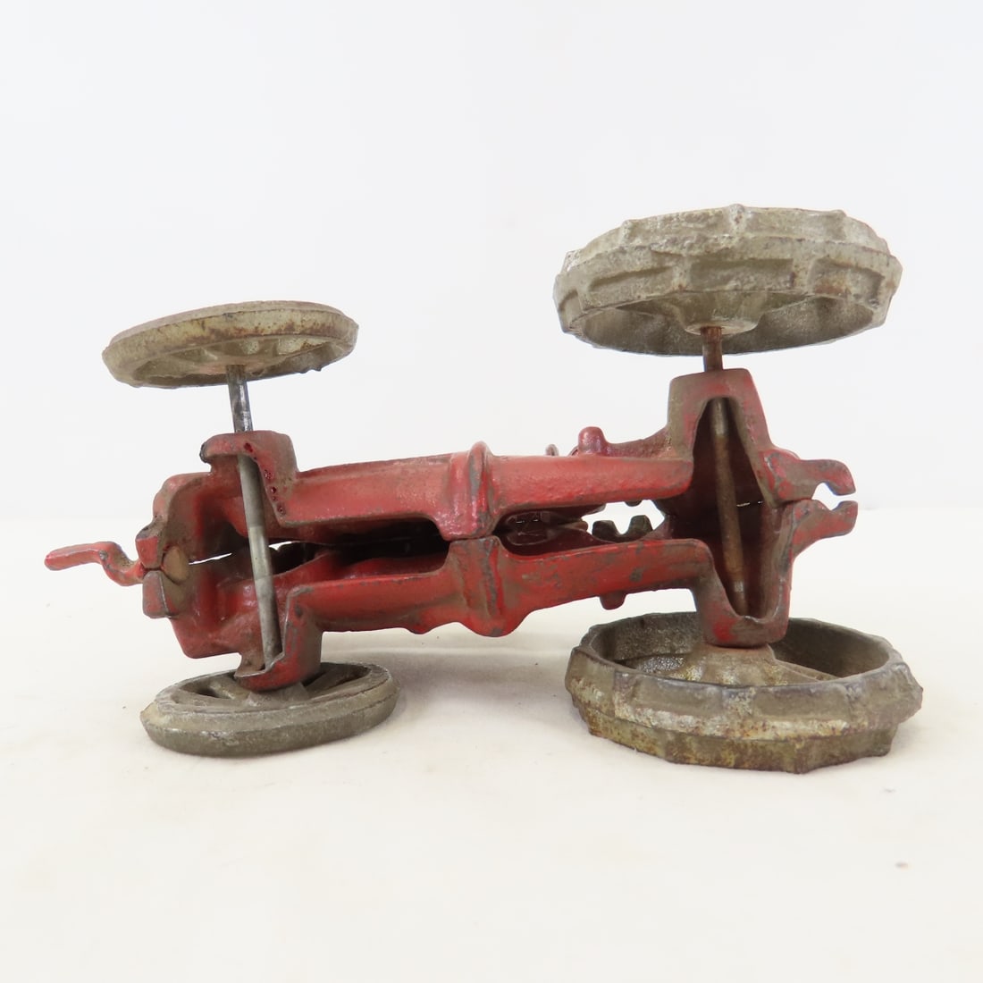 Antique Arcade Cast Iron Fordson Tractor & Driver - 10