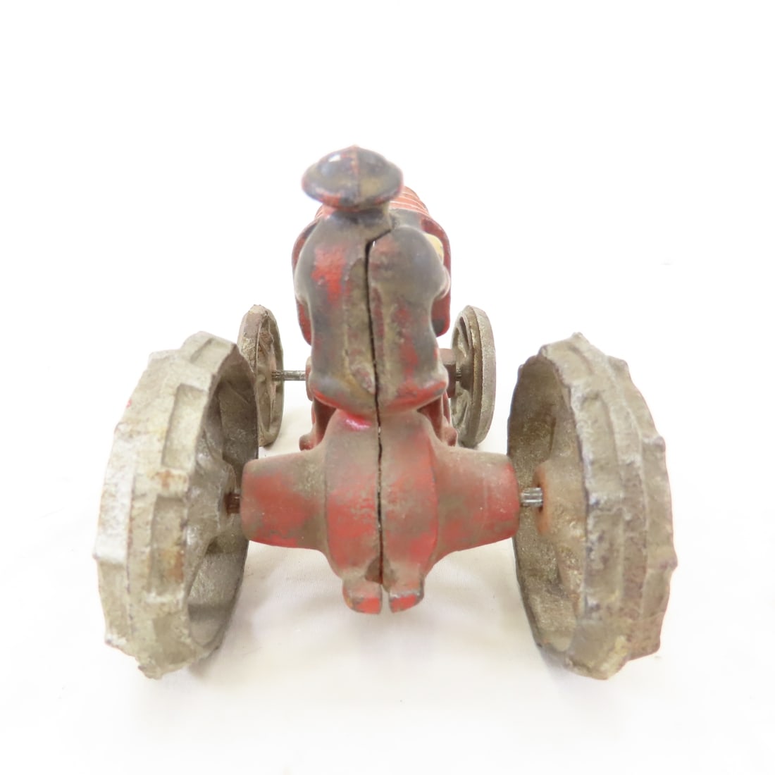 Antique Arcade Cast Iron Fordson Tractor & Driver - 4