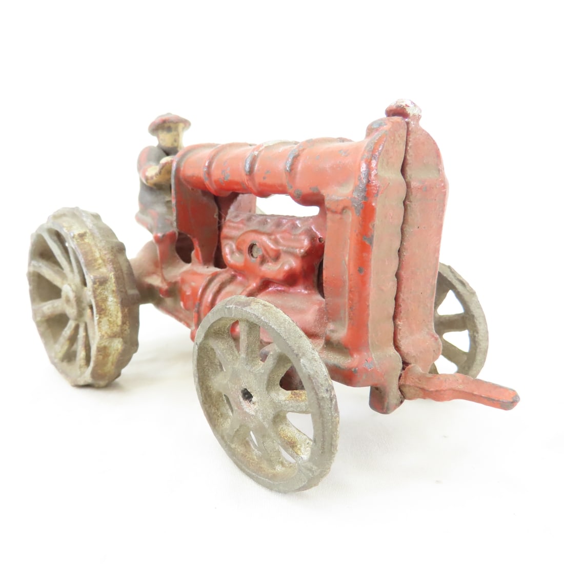 Antique Arcade Cast Iron Fordson Tractor & Driver - 7