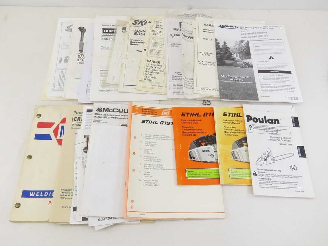 Stihl, Poulan Chainsaw & Other Tool Manuals (1 of 13)