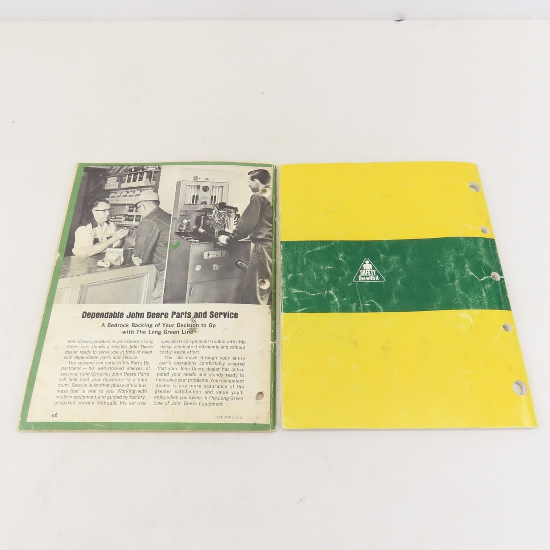 Vintage John Deere Farm Implement Manuals - 5