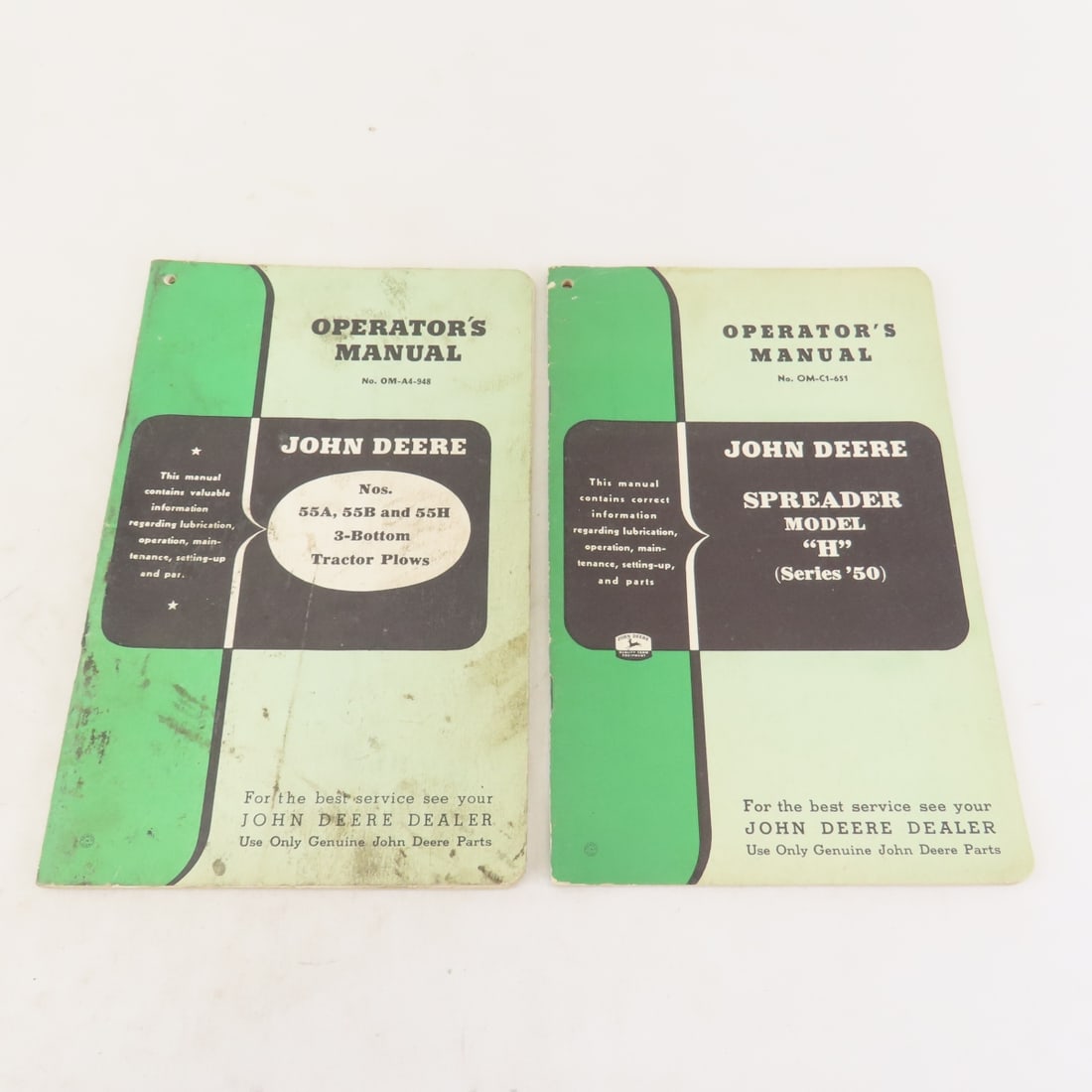 Vintage John Deere Farm Implement Manuals - 8