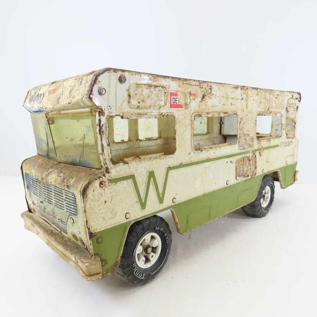 2 Vintage Tonka Winnebago Indian RV, Parts Restore - 2