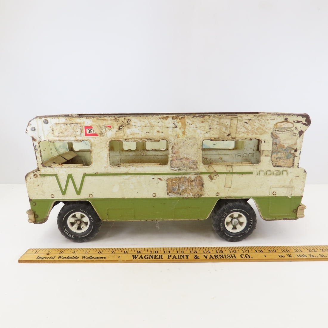 2 Vintage Tonka Winnebago Indian RV, Parts Restore - 3