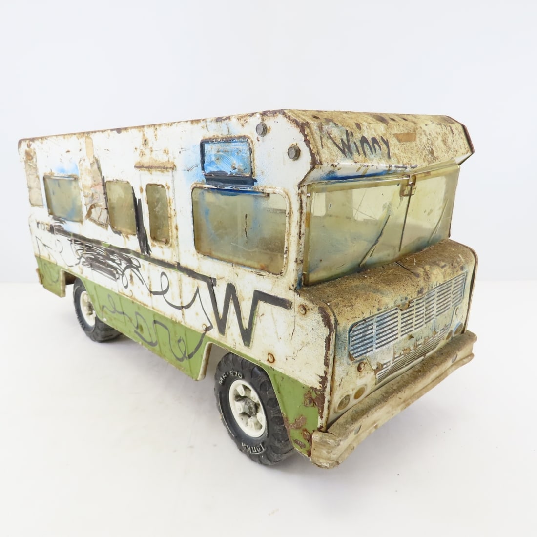 2 Vintage Tonka Winnebago Indian RV, Parts Restore - 8