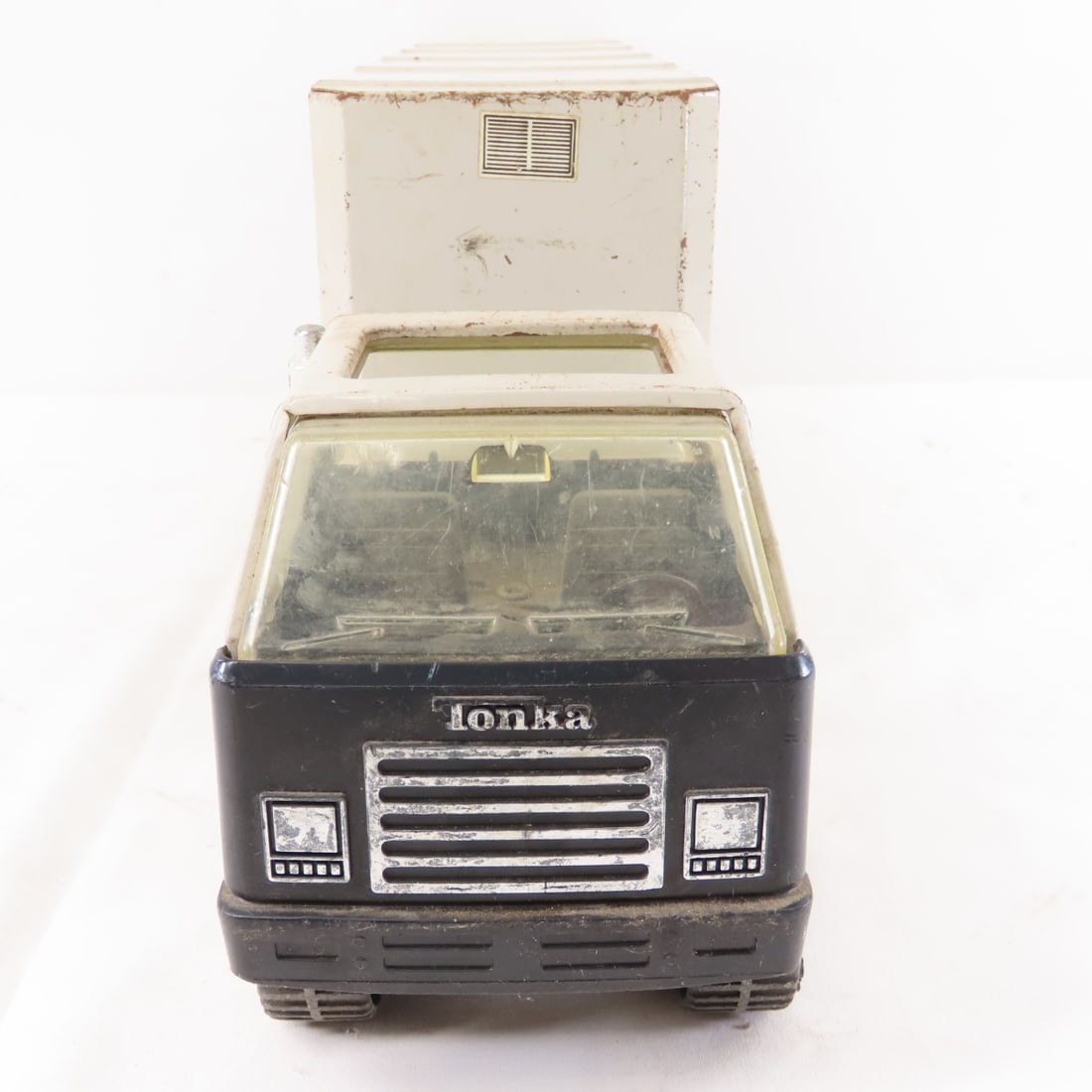 Vintage Tonka Steel Chevron Tractor & Trailer - 8