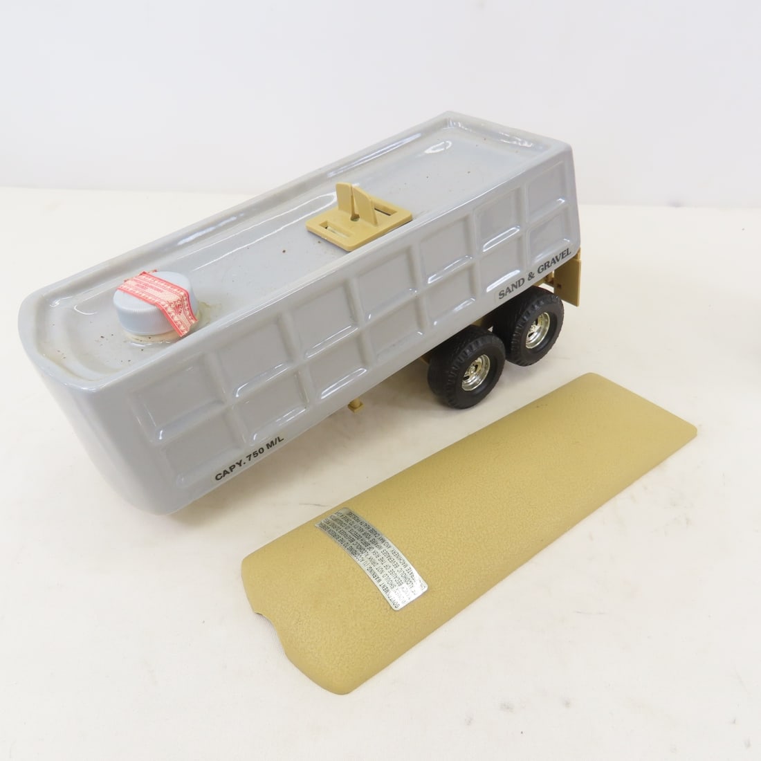 Jim Beam Sand & Gravel Dump Truck Decanter - 11