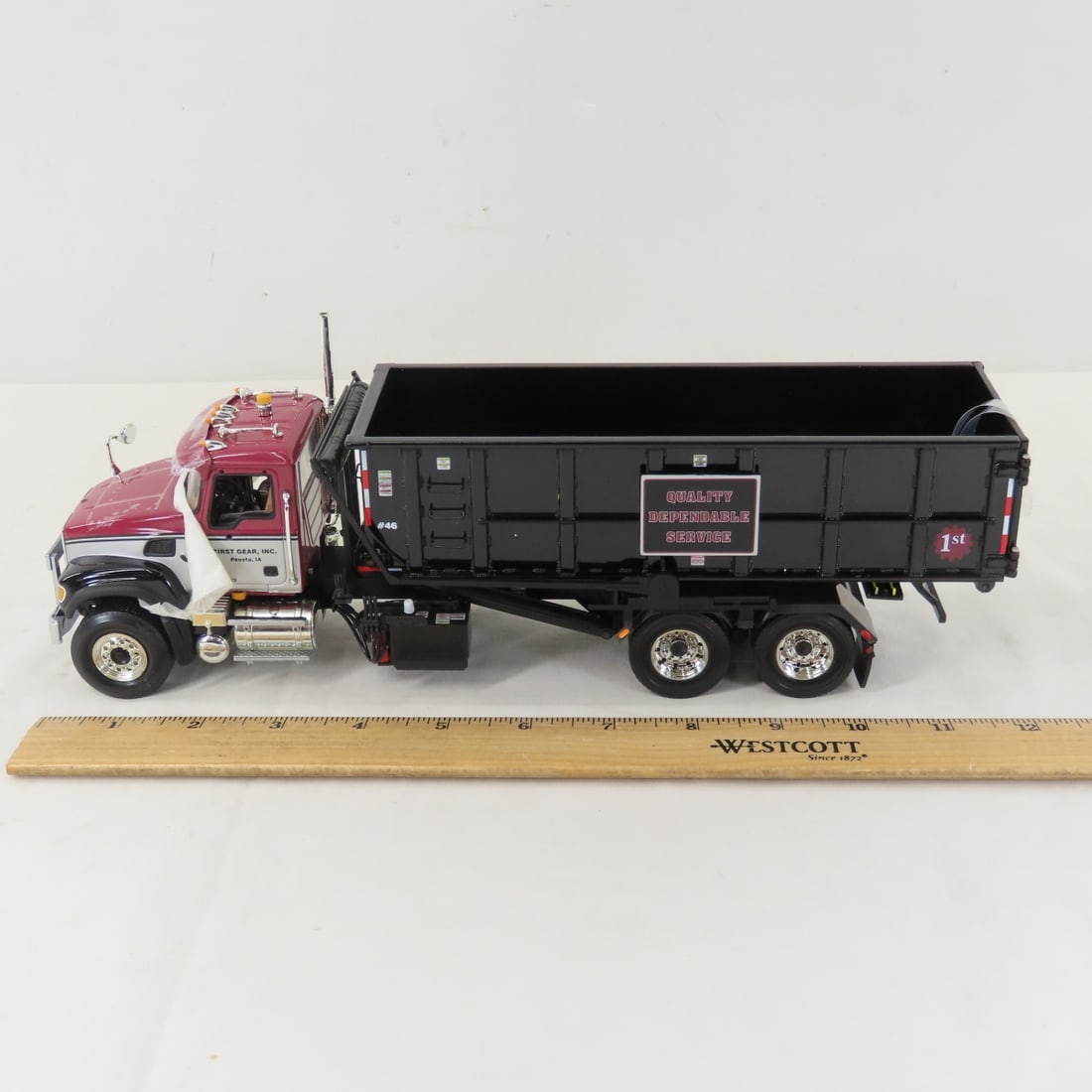 1st Gear 1:34 Scale Mack Granite Refuse Truck - 2
