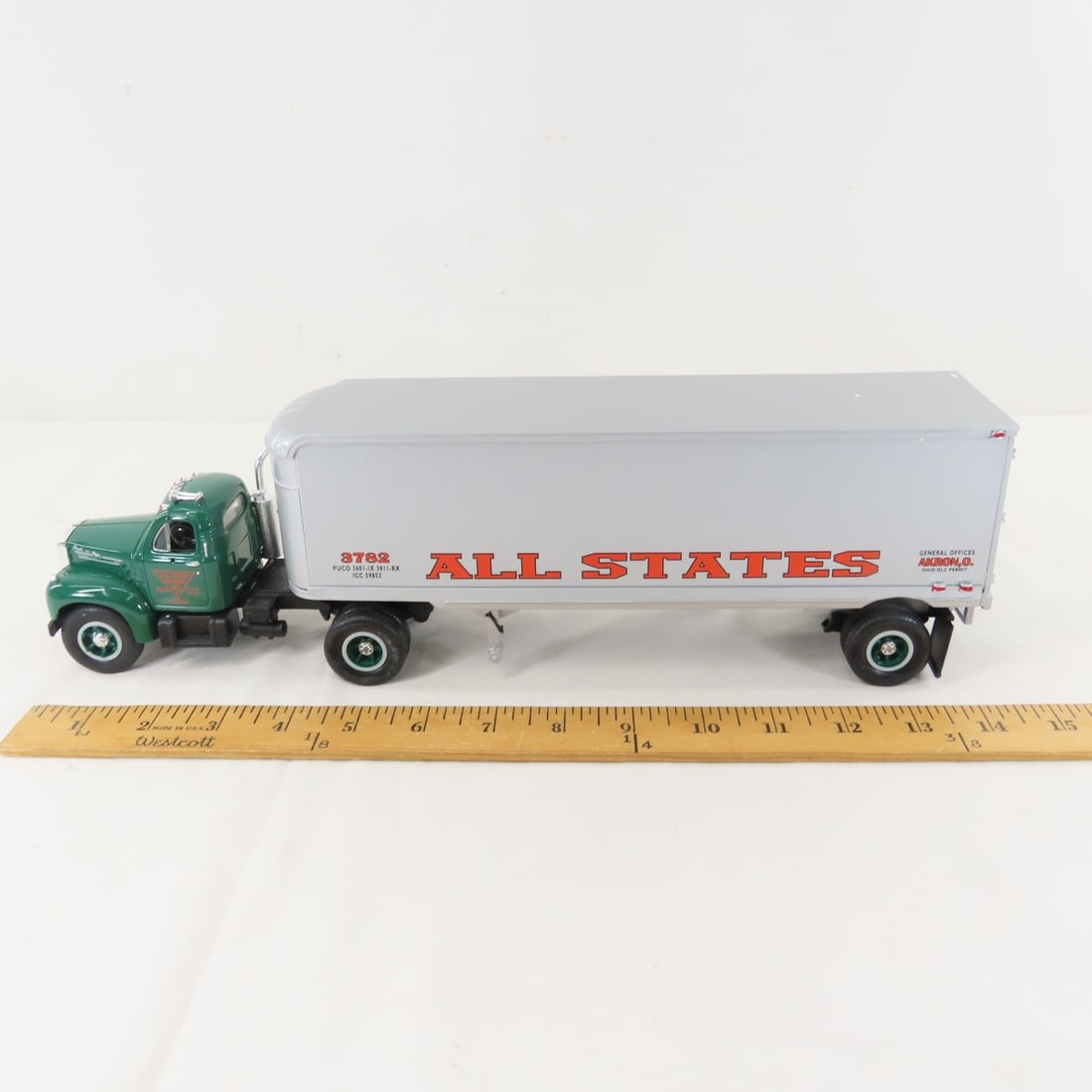 1st Gear 1:34 All States Mack B-61 Tractor Trailer - 2