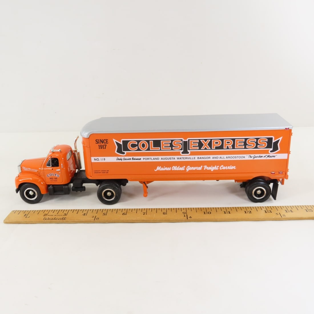 1st Gear 1:34 Coles Exp Mack B-61 Tractor Trailer - 2