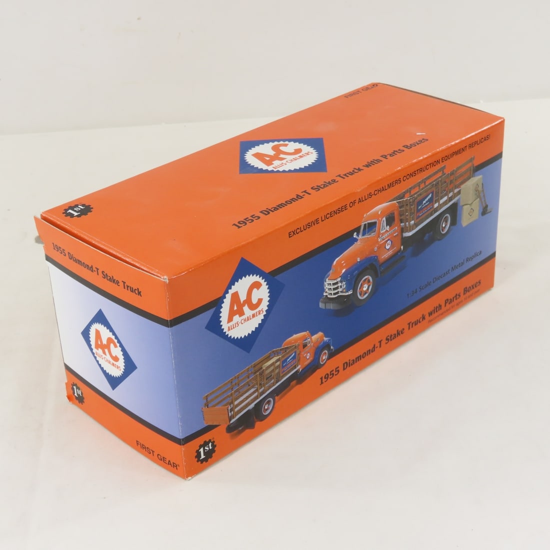 1st Gear 1955 AC Diamond-T Stake Truck w/Boxes - 12