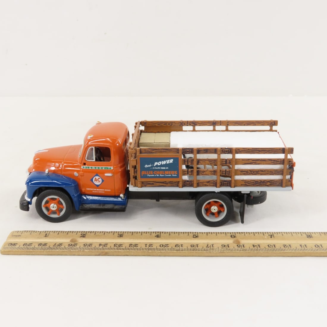 1st Gear 1955 AC Diamond-T Stake Truck w/Boxes - 2