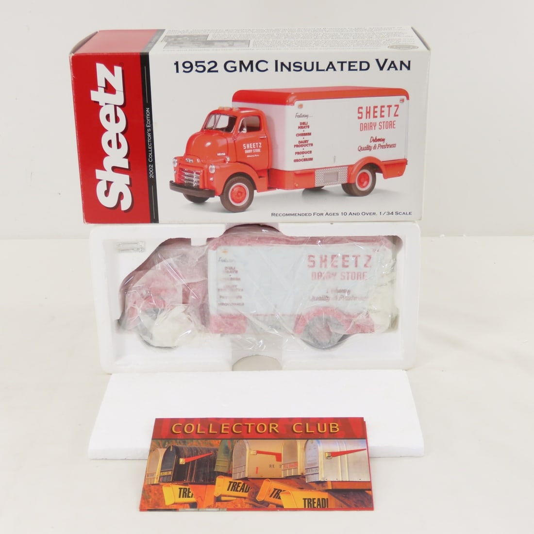 1st Gear 1:34 Scale 1952 GMC Insulated Sheetz Van: 1st Gear 1:34 Scale 1952 GMC Insulated Sheetz Van - Diecast Metal 19-2957. LOT SIZE: 9x4x4" 2 LBS All information and photos, which are part of the description, are intended to be as accurate as 