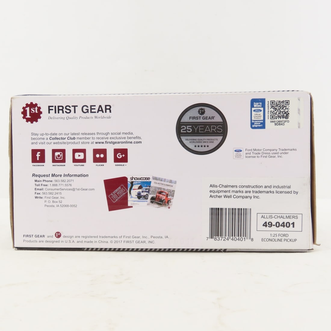 1st Gear 1:25 Ford Econoline Allis-Chalmers Pickup - 8
