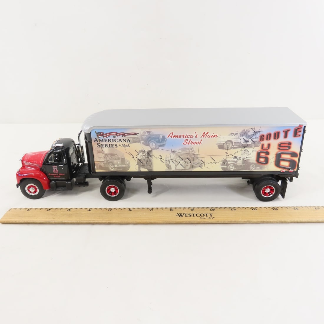 1st Gear 1960 Mack, Route 66 B-61 Tractor Trailer - 2