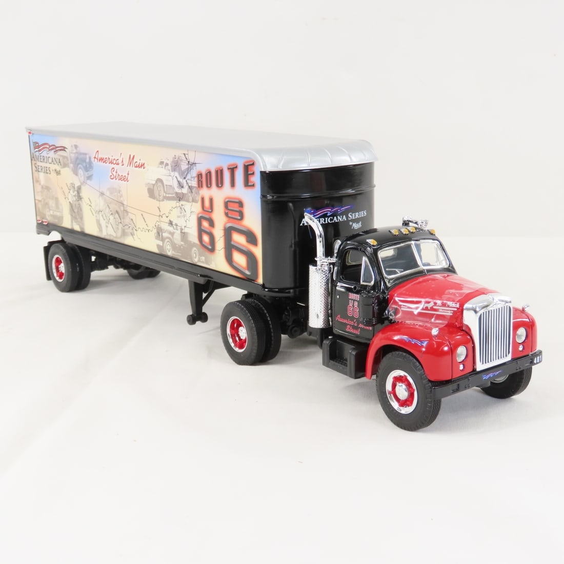 1st Gear 1960 Mack, Route 66 B-61 Tractor Trailer - 7