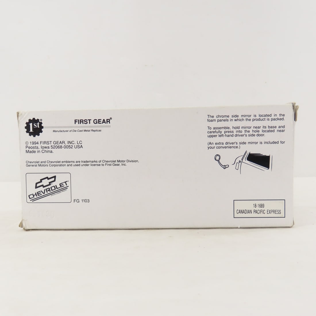 1st Gear 1:34 Canadian Pac. Chevrolet Panel Truck - 16