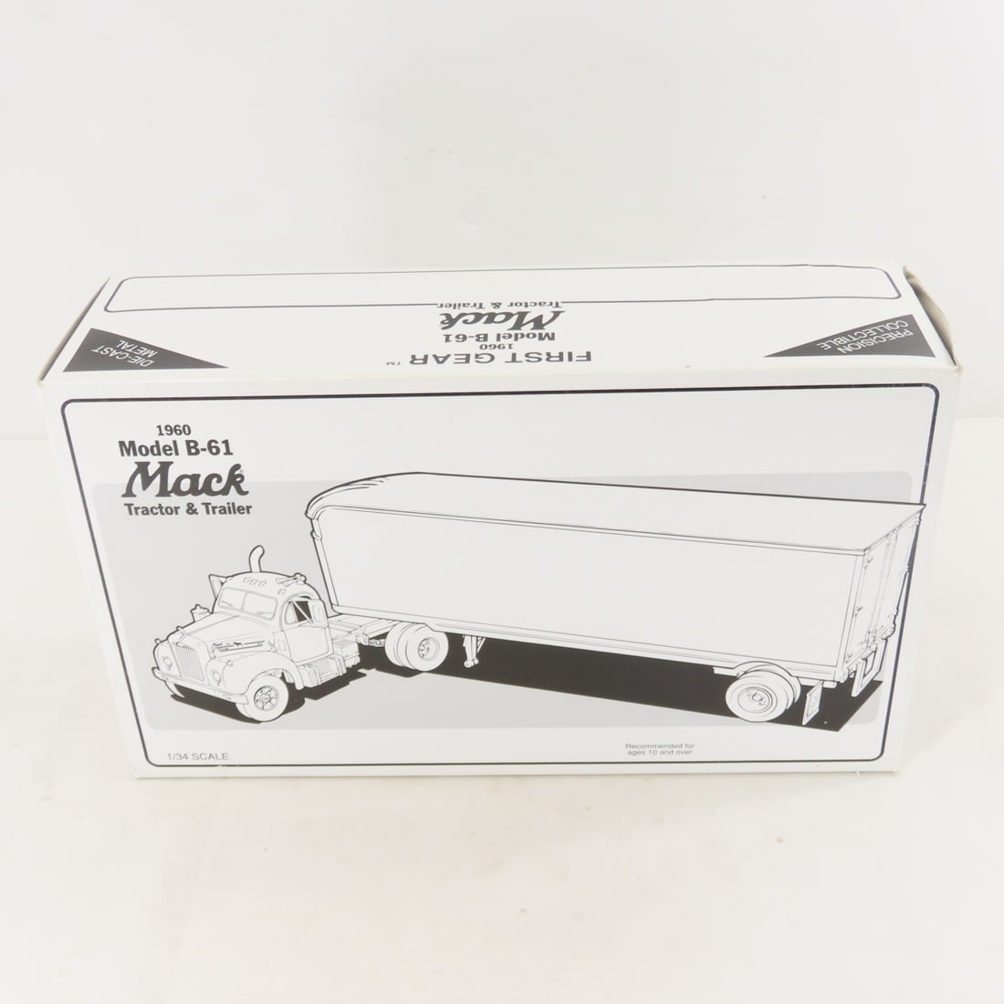 1st Gear Mercer Tran 1960 Mack B61 Tractor Trailer - 7