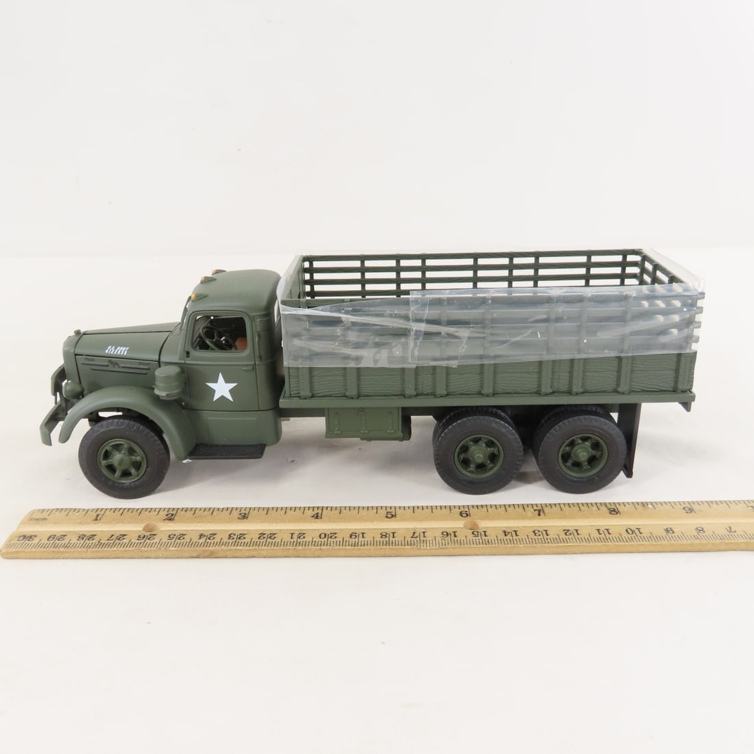 1st Gear 1:34 US Army Mack L Model Stake Truck - 2