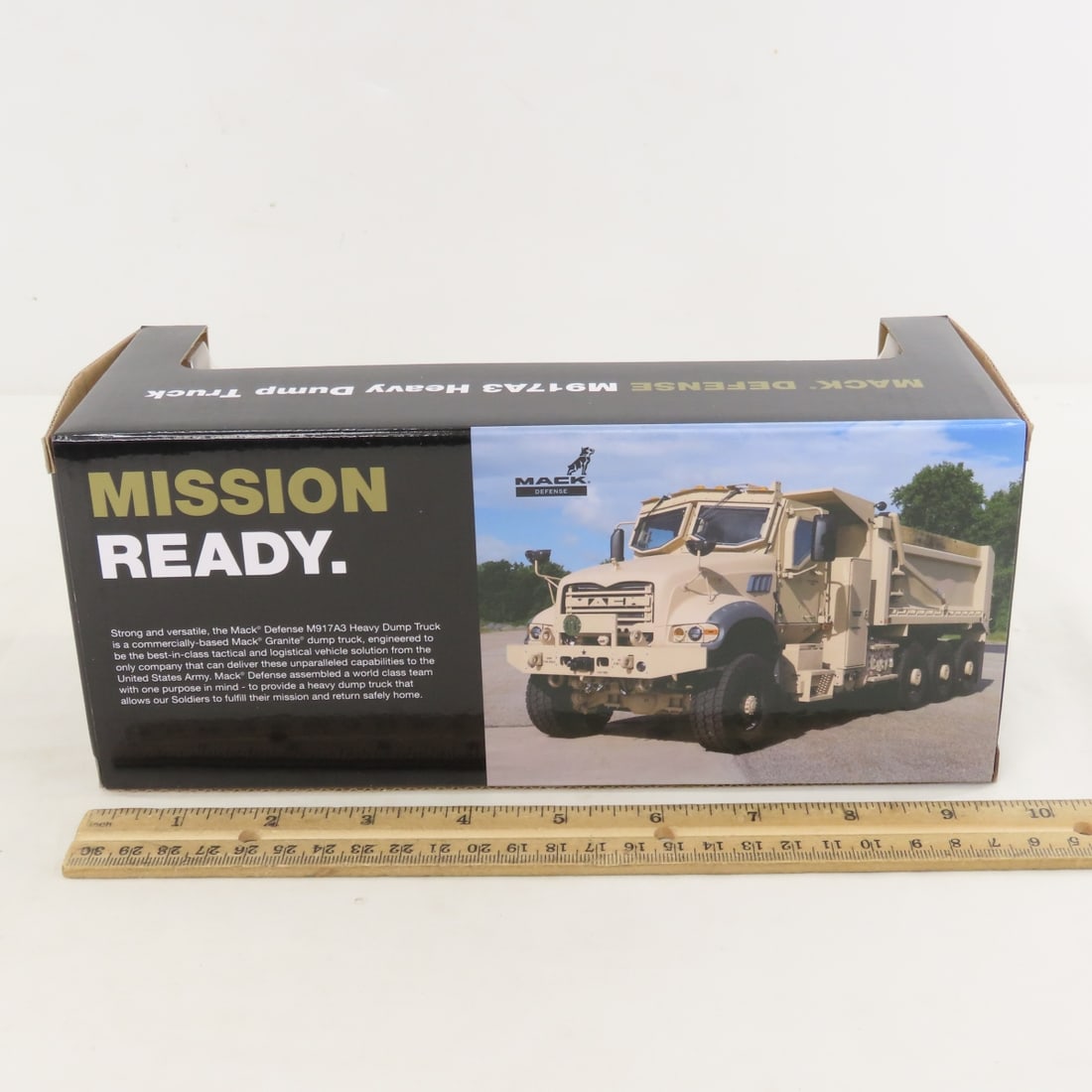 1st Gear 1:50 Mack Defense M917A3 Tan Dump Truck - 4