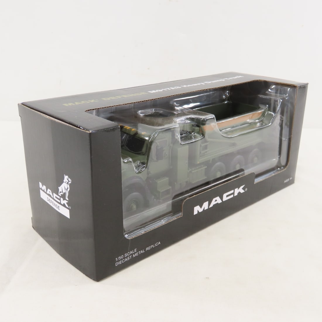 1st Gear 1:50 Mack Defense M917A3 Green Dump Truck - 2