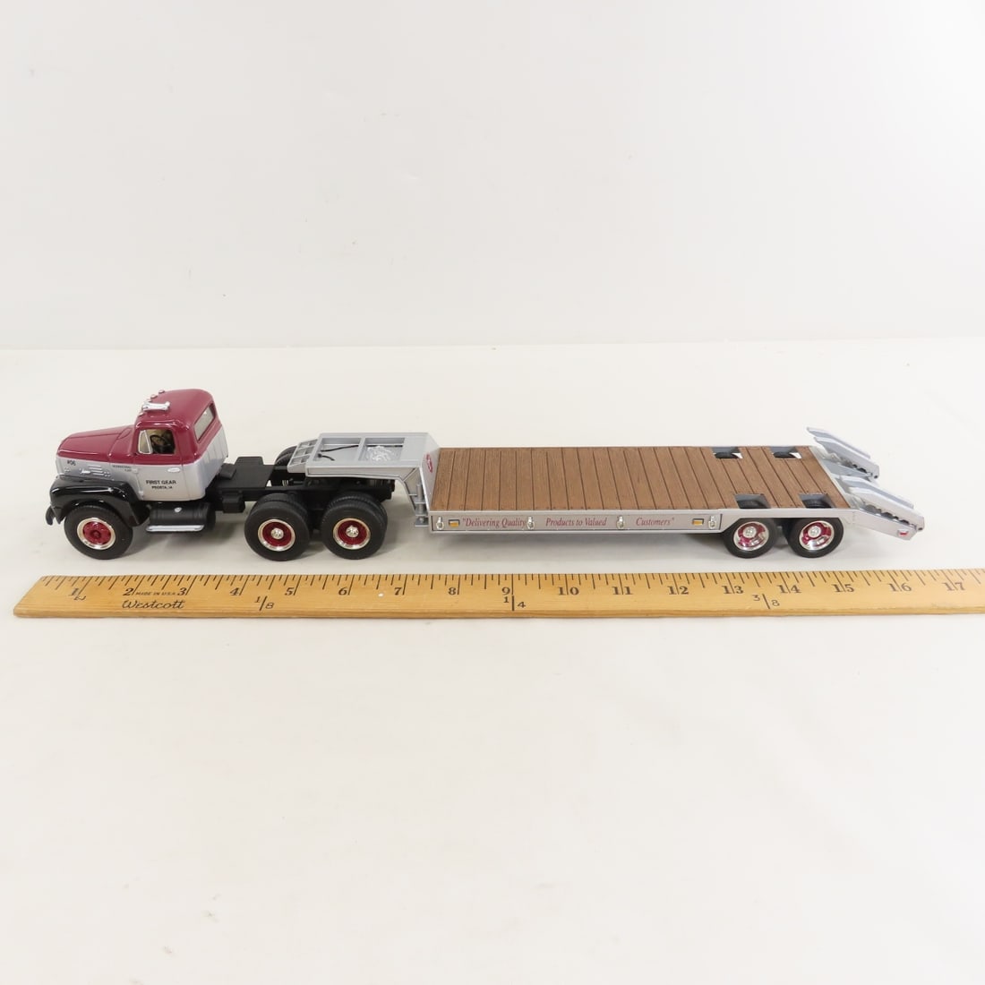 1st Gear 1959 INTL RF200 Tractor Lowboy Trailer - 2