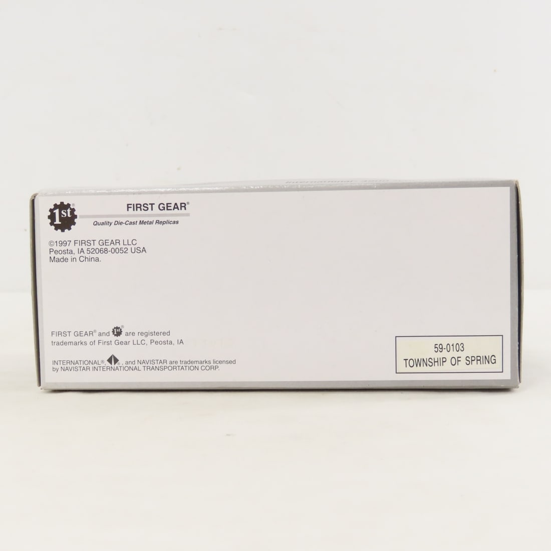1st Gear 1:54 Spring Township INTL 4900 Tanker - 16