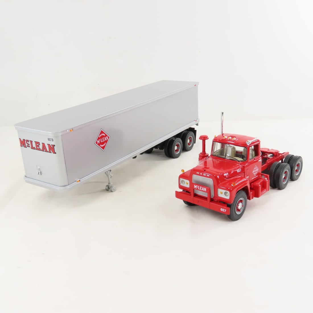 1st Gear 1:34 McLean Mack R-Model w/35' Trailer - 11