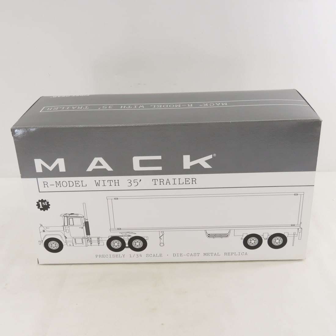 1st Gear 1:34 McLean Mack R-Model w/35' Trailer - 16