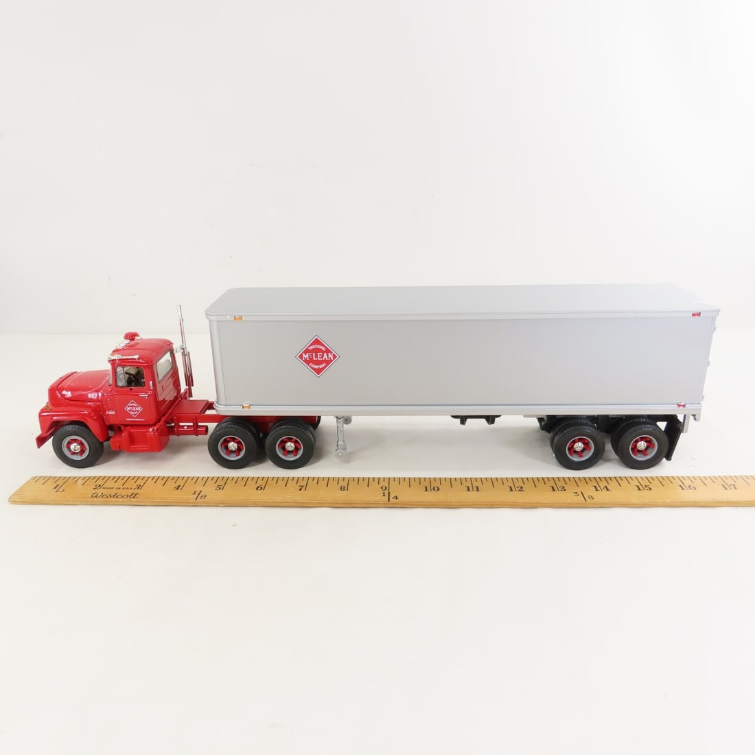 1st Gear 1:34 McLean Mack R-Model w/35' Trailer - 2