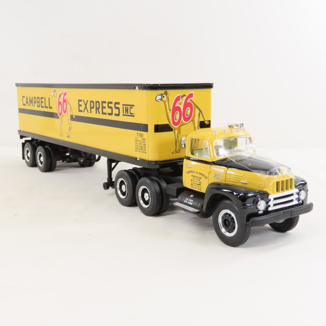 1st Gear 1:34 Campbell Exp INTL Tractor Trailer - 7