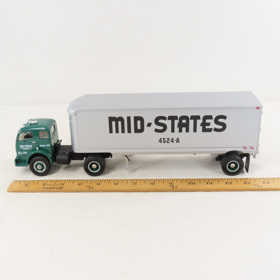 1st Gear Mid States 1953 White 3000 Cab & Trailer - 2