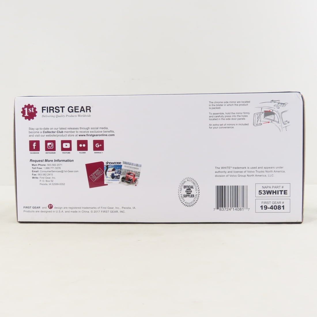 1st Gear 1:34 NAPA 1953 White 3000 Dry Goods Van - 8