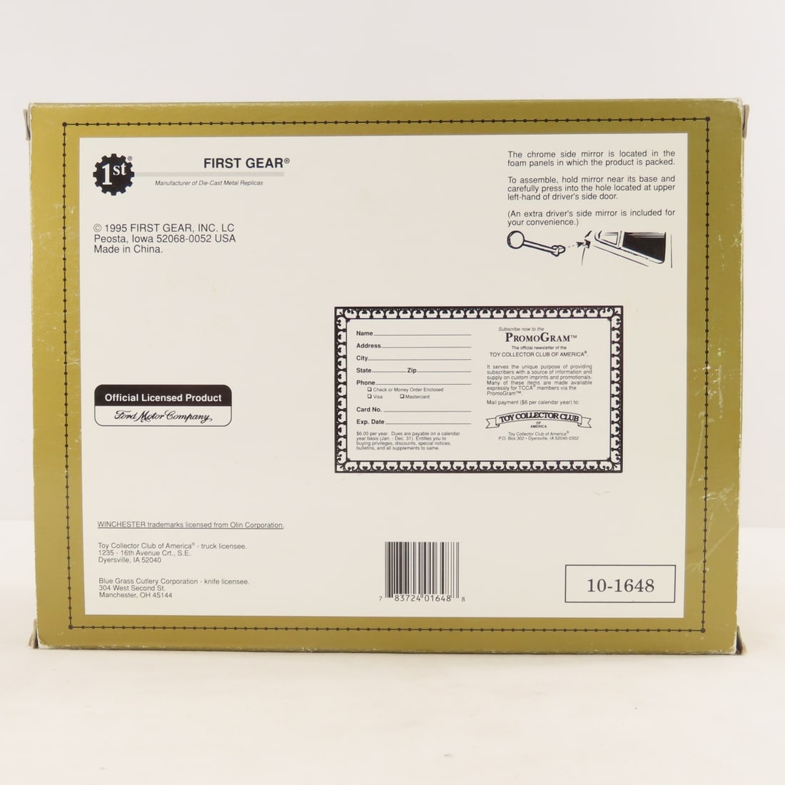 1st Gear 1:34 Winchester 100th 1885-1895 Box Truck - 18