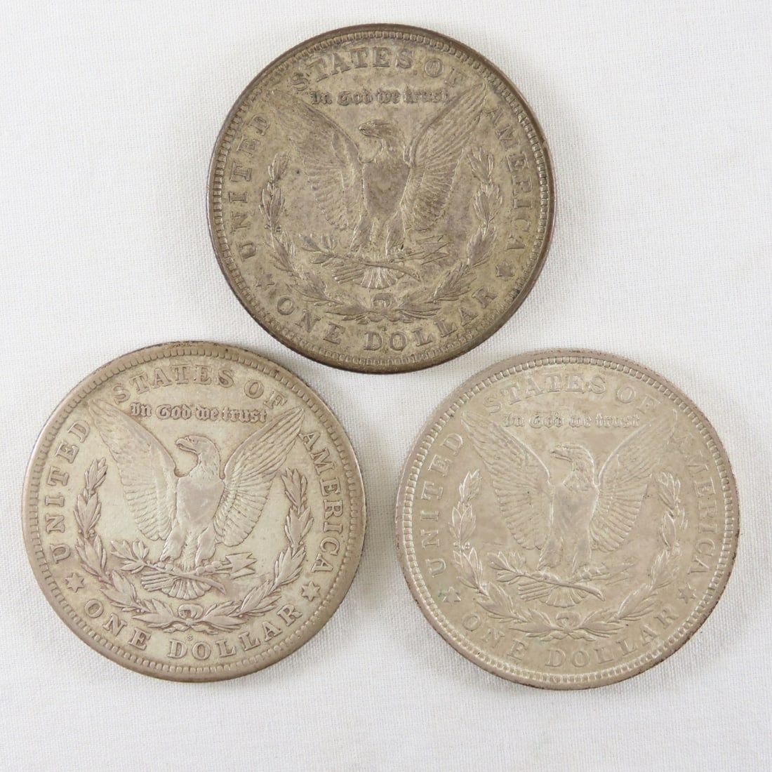 1921 P,D,S Morgan Silver Dollars - 2