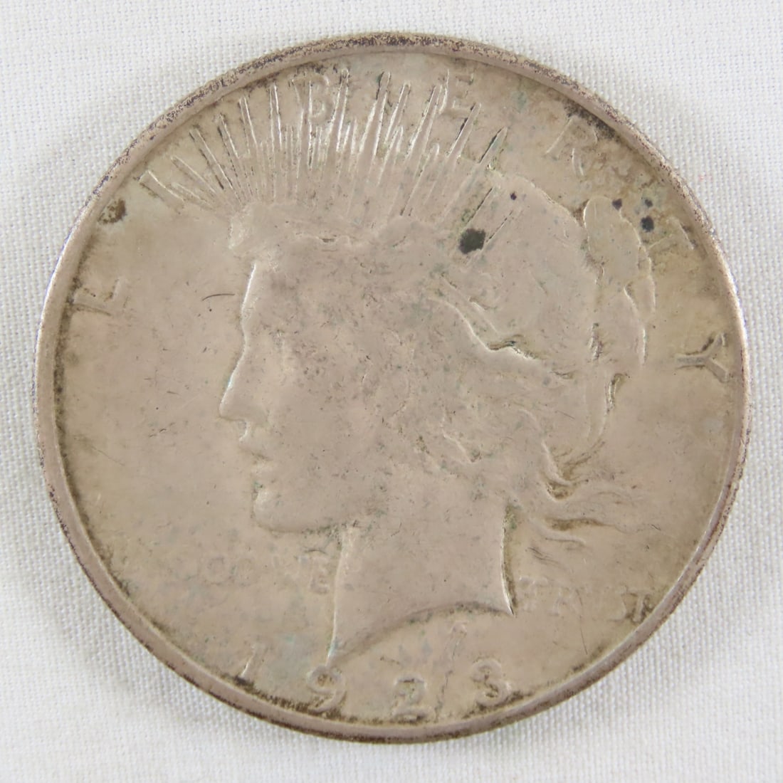 3 1923 S Peace Silver Dollars - 7