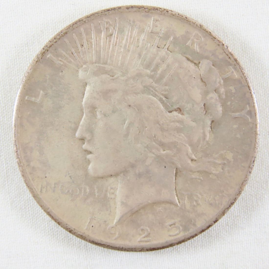 3 1925 Peace Silver Dollars - 7