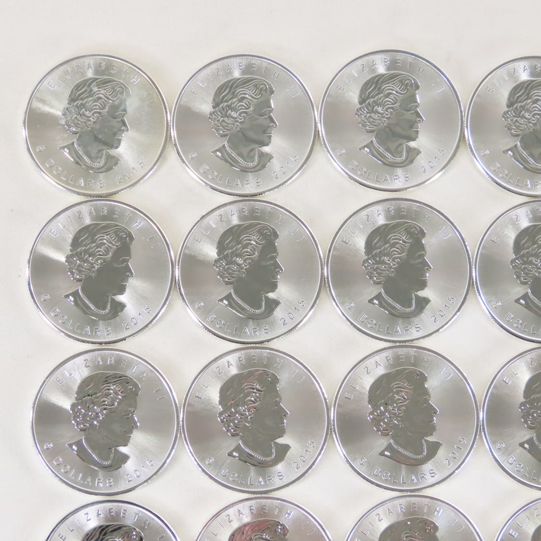 25 2015 1 ozt Canadian $5 .9999 Silver Coins - 2