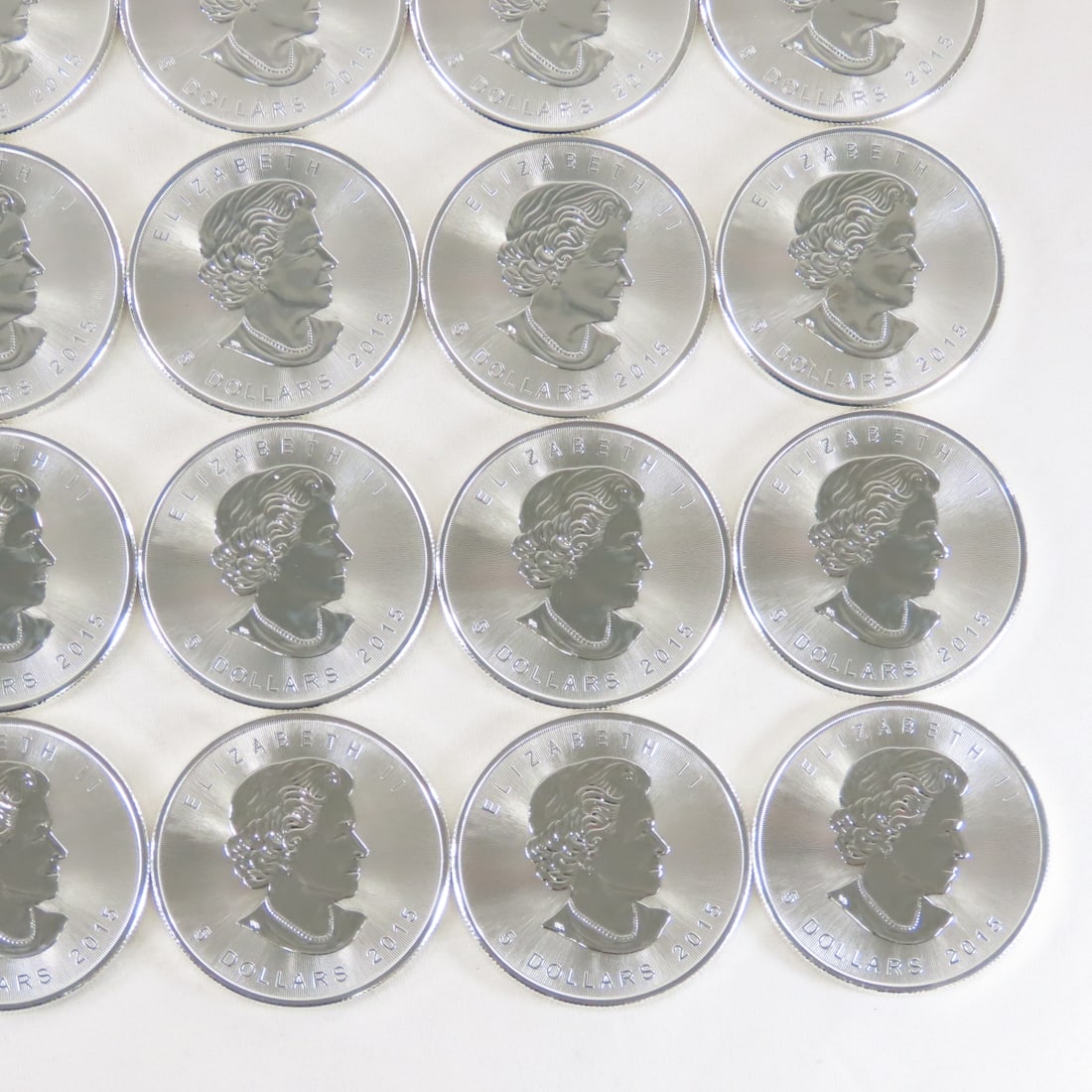 25 2015 1 ozt Canadian $5 .9999 Silver Coins - 5