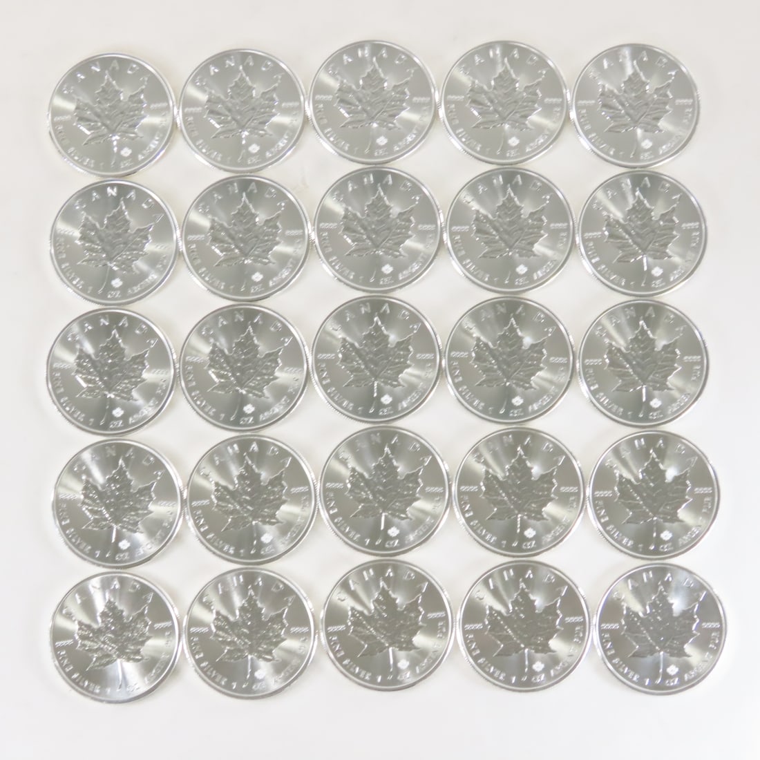 25 2015 1 ozt Canadian $5 .9999 Silver Coins - 6