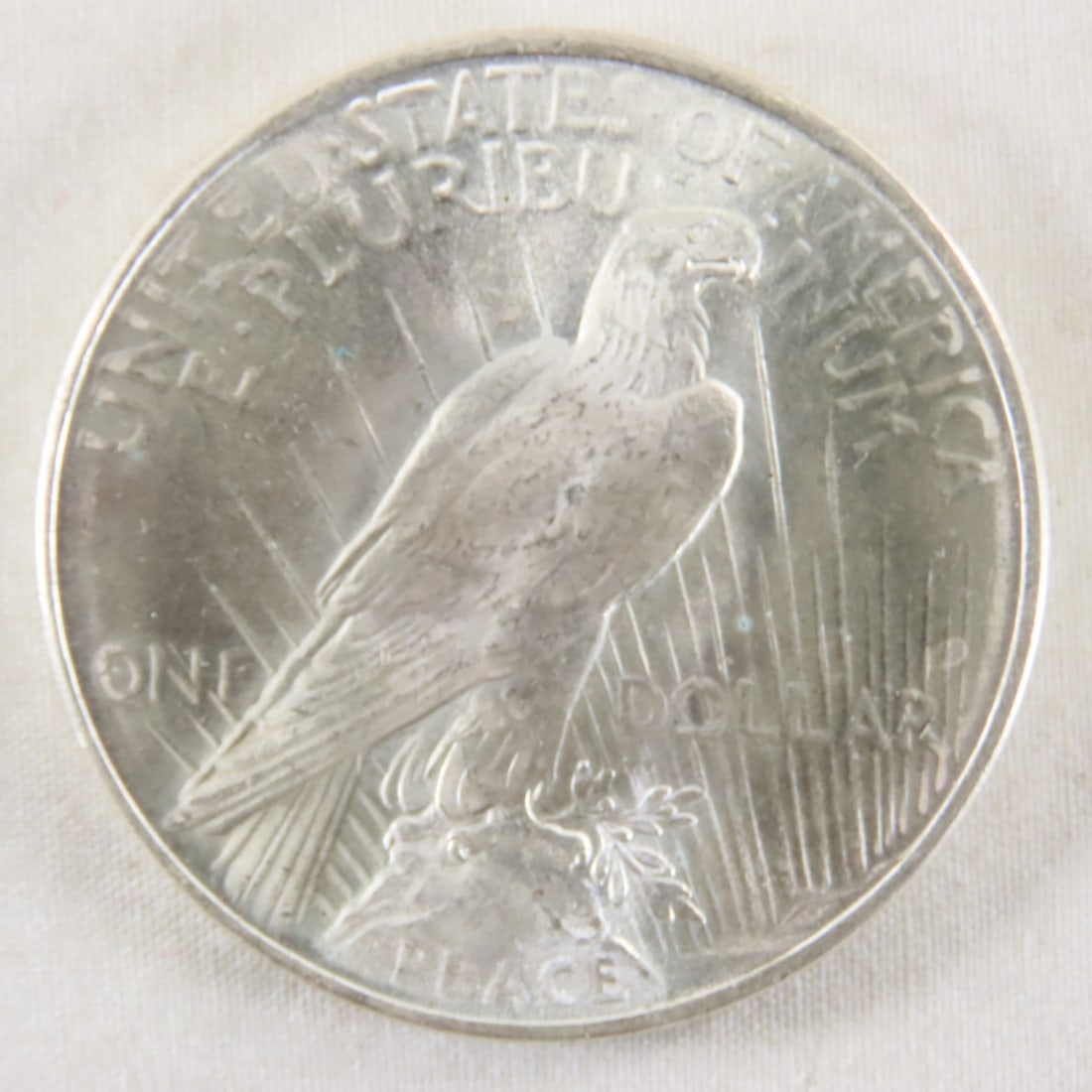 2 AU/BU 1922 Peace Silver Dollars - 3