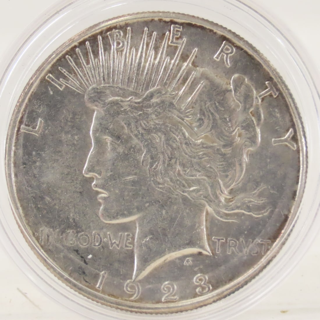1922 S & 1923 S Peace Silver Dollars - 4