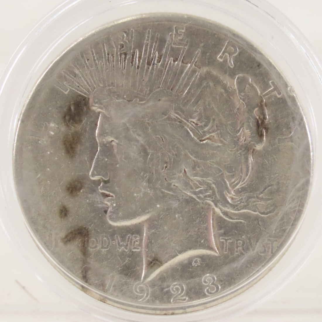 1922 S & 1923 S Peace Silver Dollars - 4