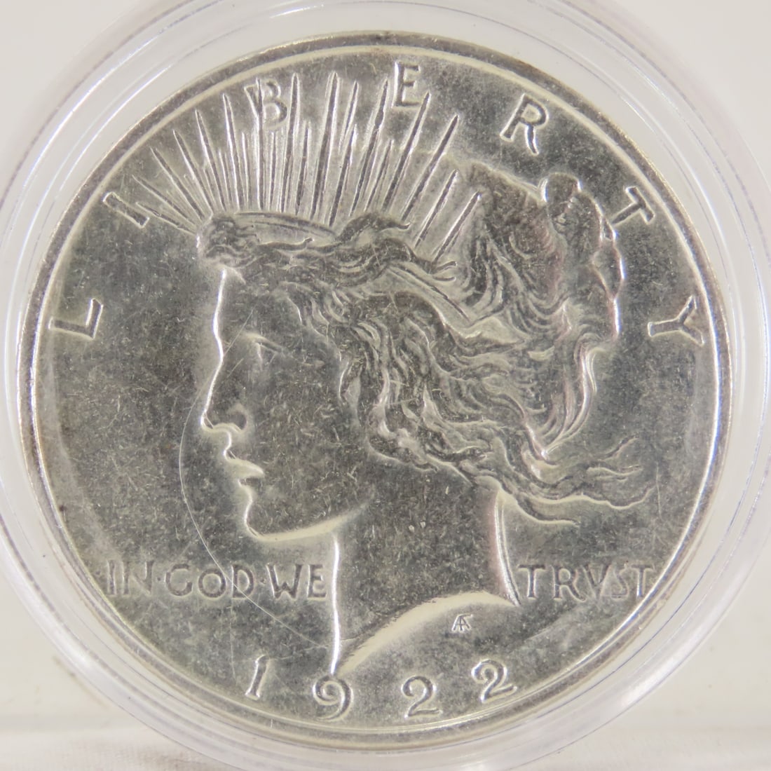 1922 D & 1924 S Peace Silver Dollars - 2