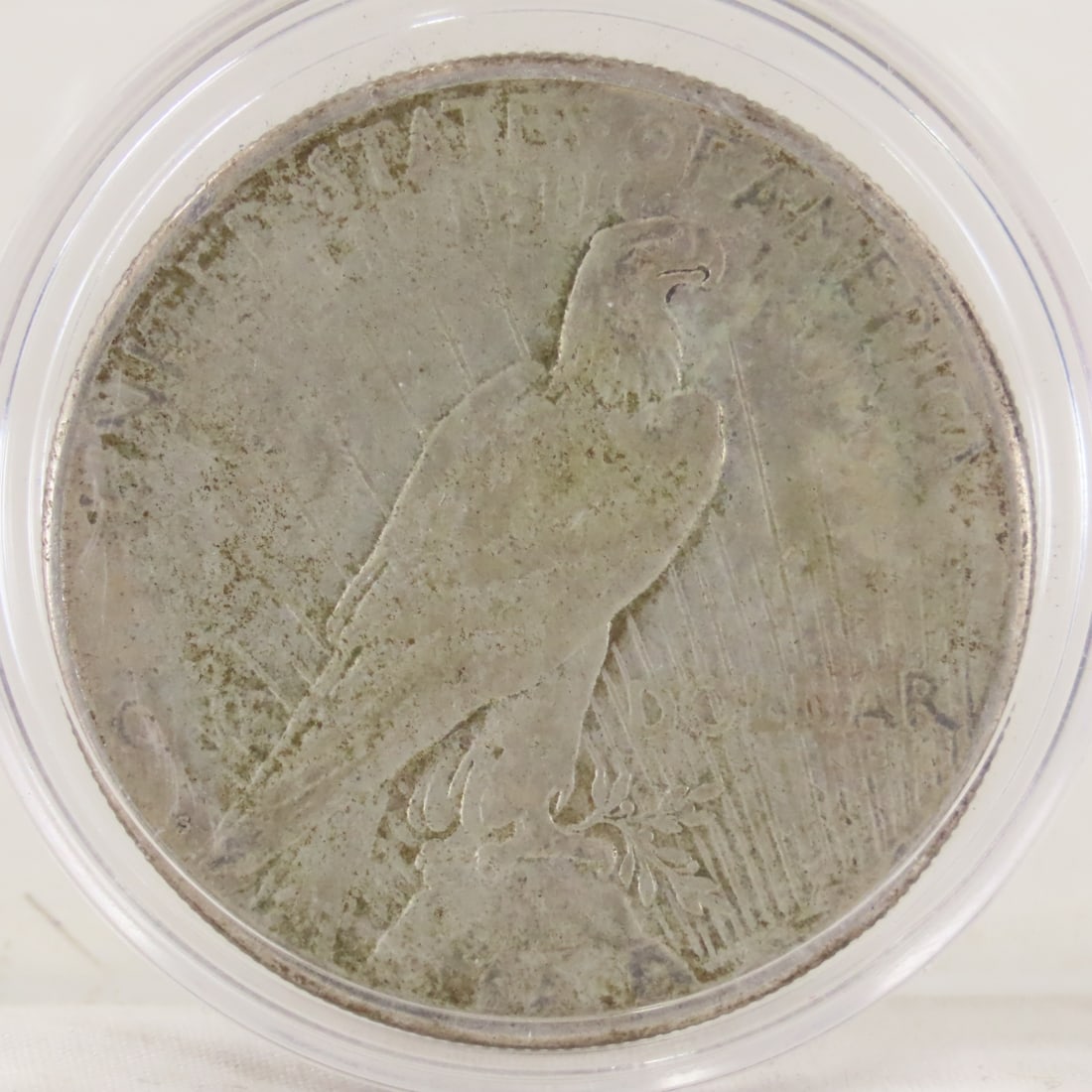 1922 D & 1924 S Peace Silver Dollars - 5