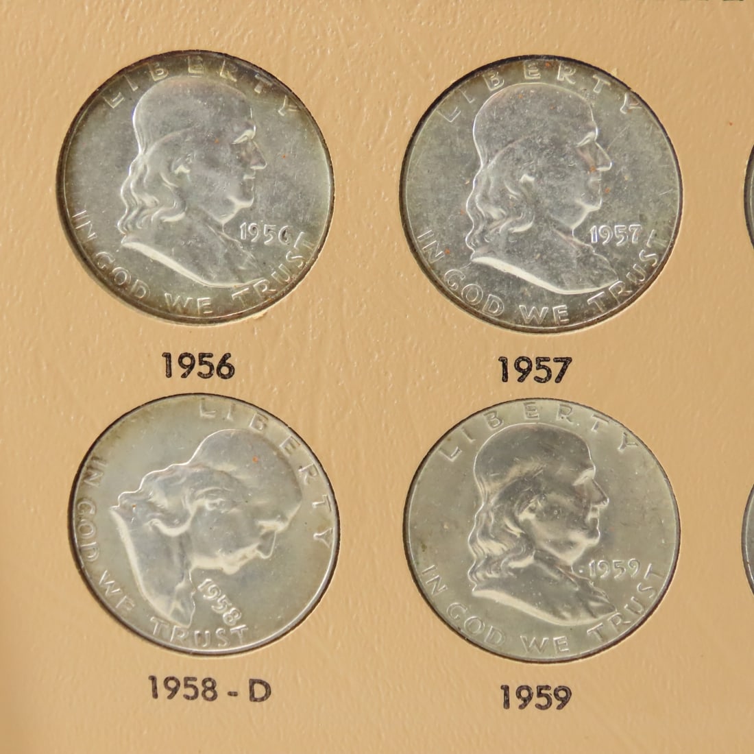 Complete Franklin Silver Half Dollar Book - 14
