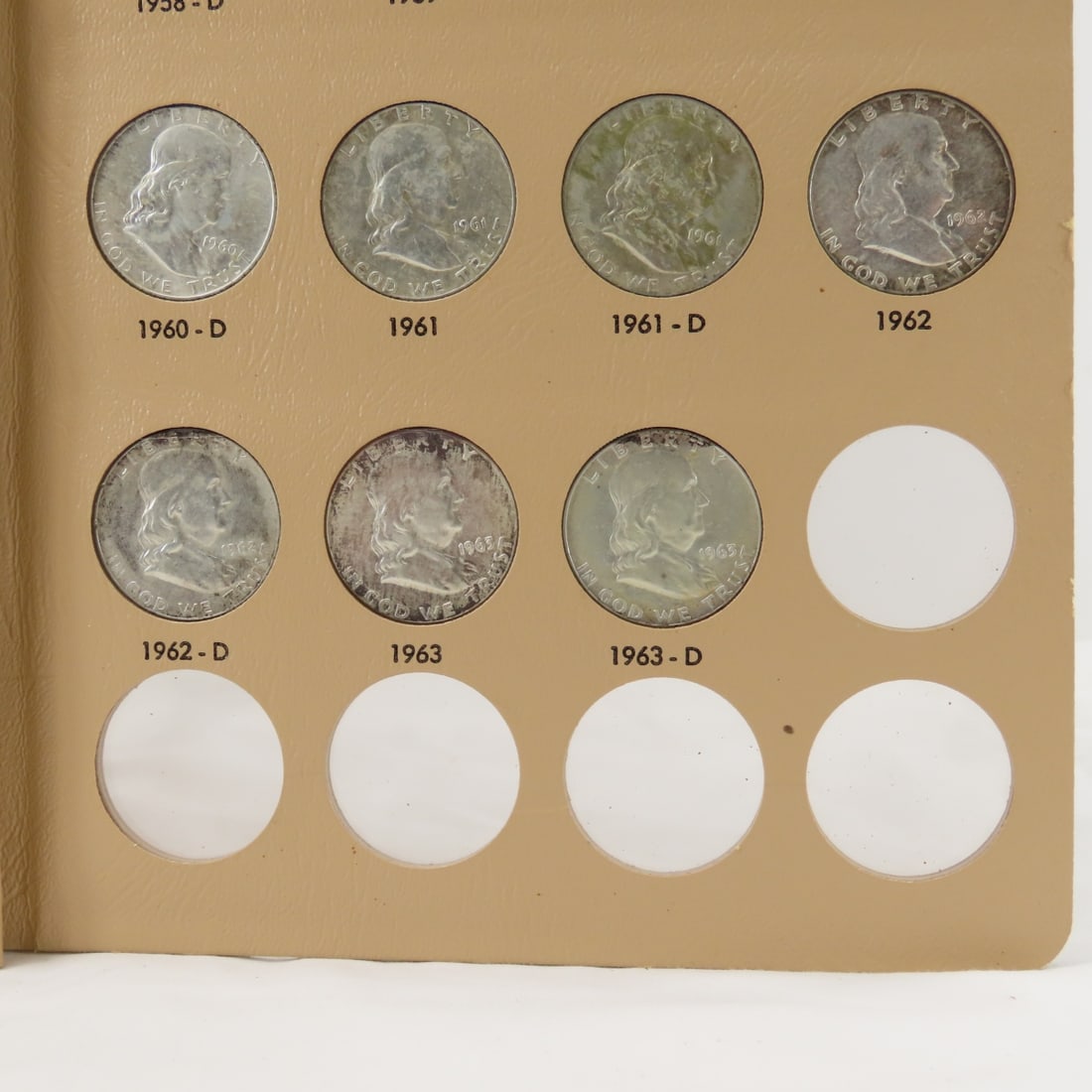 Complete Franklin Silver Half Dollar Book - 18